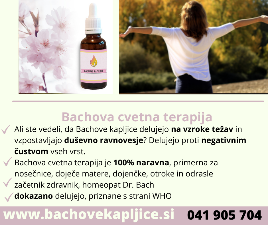 Bachove kapljice – Bachova cvetna terapija, zeliščarstvo