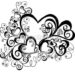 dep  Heart with floral ornament vector