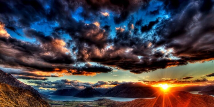 Sunset Dark Clouds