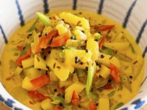 Curry zelenjava (Tridoshic), Ajurvedski recept