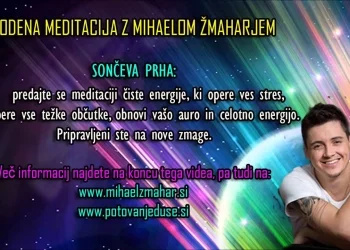 SONČEVA PRHA: Vodena meditacija z Mihaelom Žmaharjem
