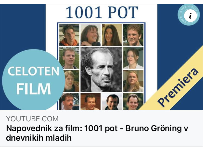 Vabilo na premiero filma 1001 pot – Bruno Gröning v dnevnikih mladih 7
