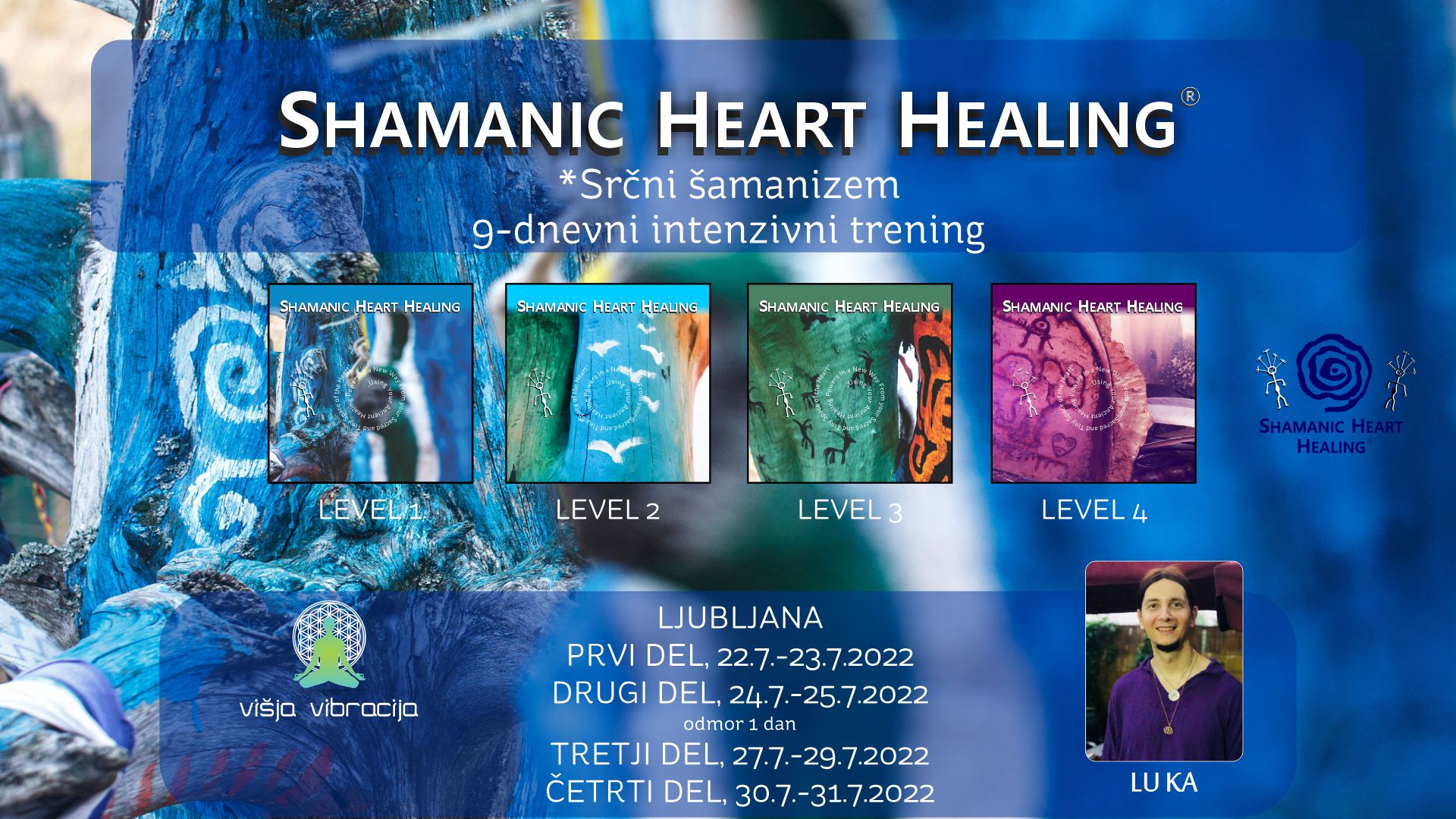 SRČNI ŠAMANIZEM - SHAMANIC HEART HEALING (vodi LU KA) - TRETJI in ČETRTI DEL 7