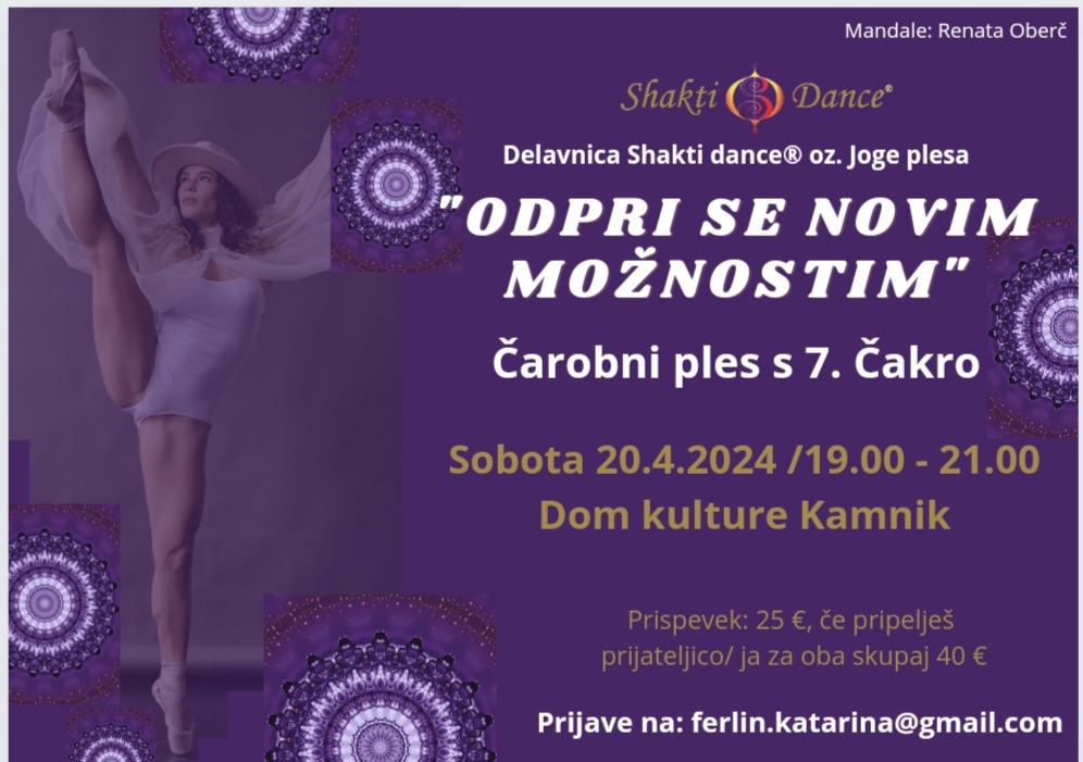 ODPRI SE NOVIM MOŽNOSTIM - Delavnica Shakti dance/Joge plesa v Kamniku 7