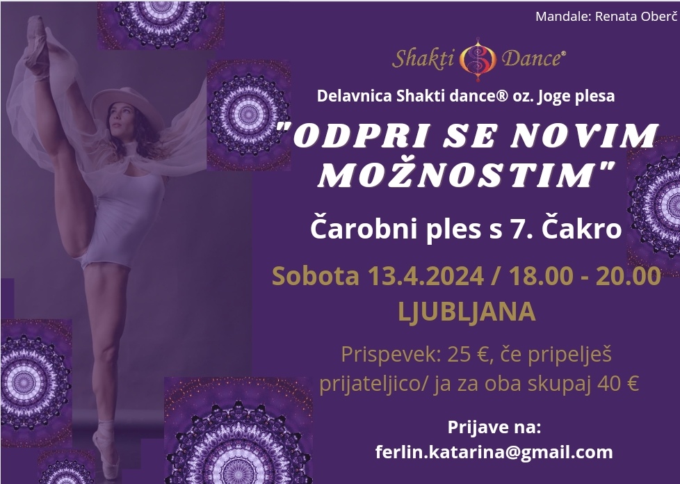 ODPRI SE NOVIM MOŽNOSTIM - Delavnica Shakti dance/Joge plesa v Ljubljani 7