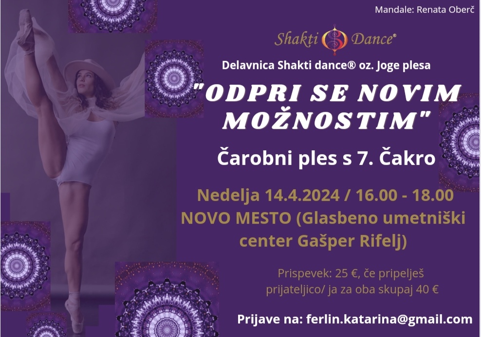 ODPRI SE NOVIM MOŽNOSTIM - Delavnica Shakti dance/Joge plesa v Novem mestu 7