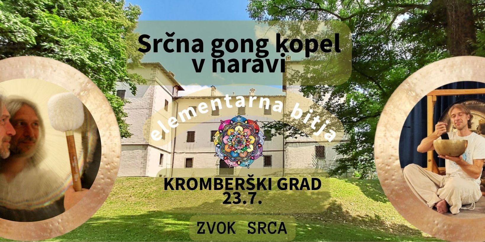 Srčna gong kopel v naravi KROMBERK