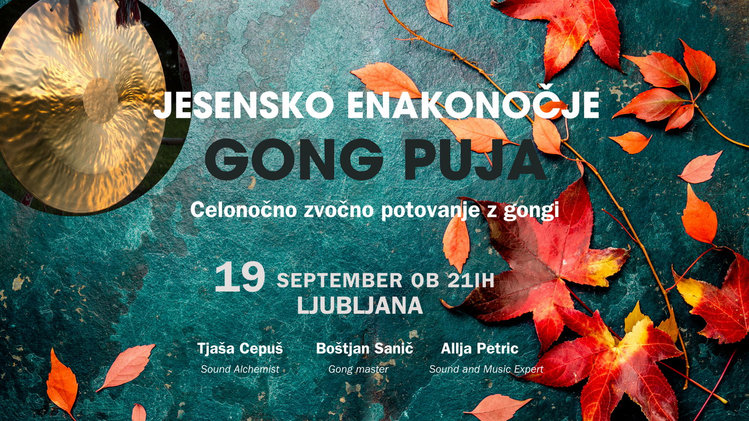 Celonočna GONG PUJA ENAKONOČJE