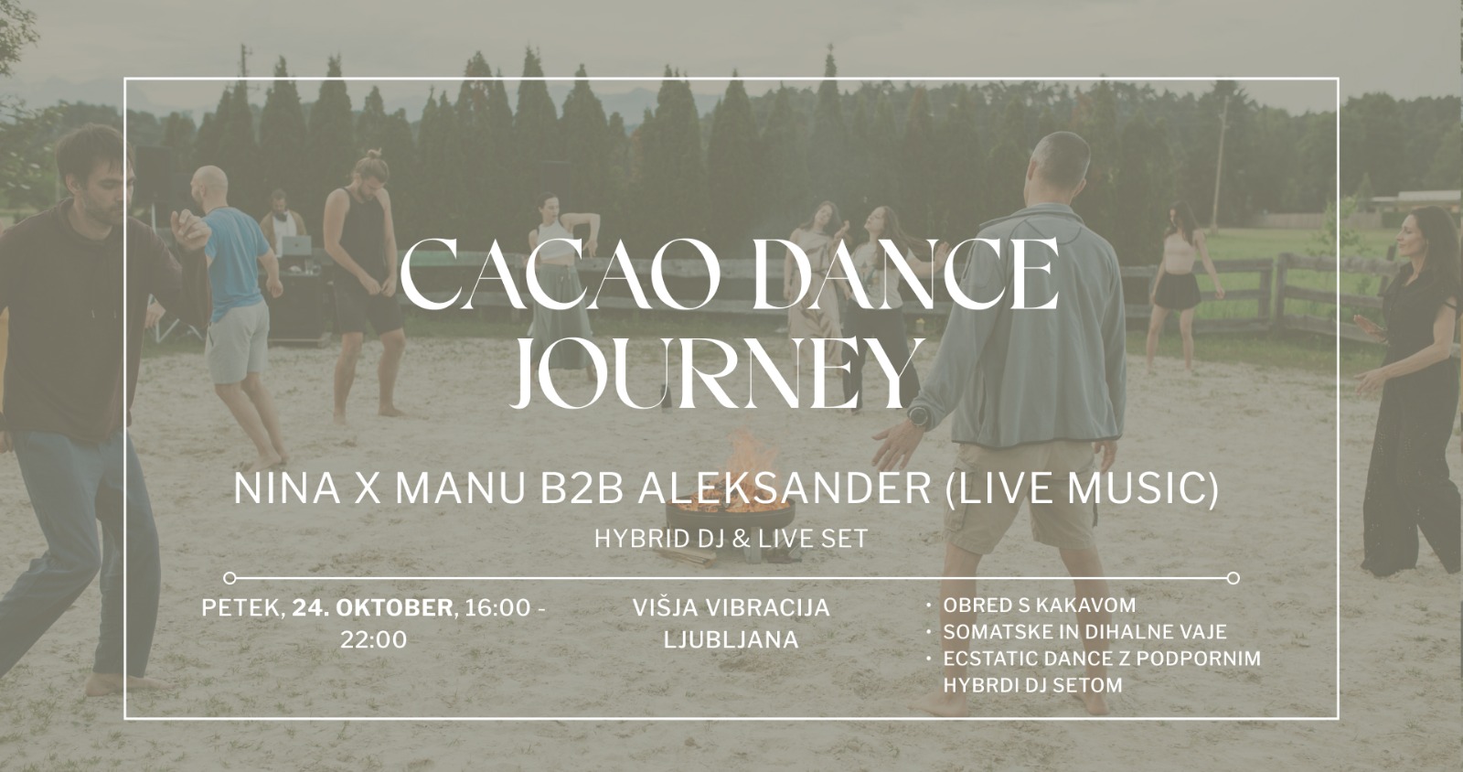 Cacao Dance Journey - Nina x Manu B2B Aleksander (live music) - Hybrid DJ & LIVE set