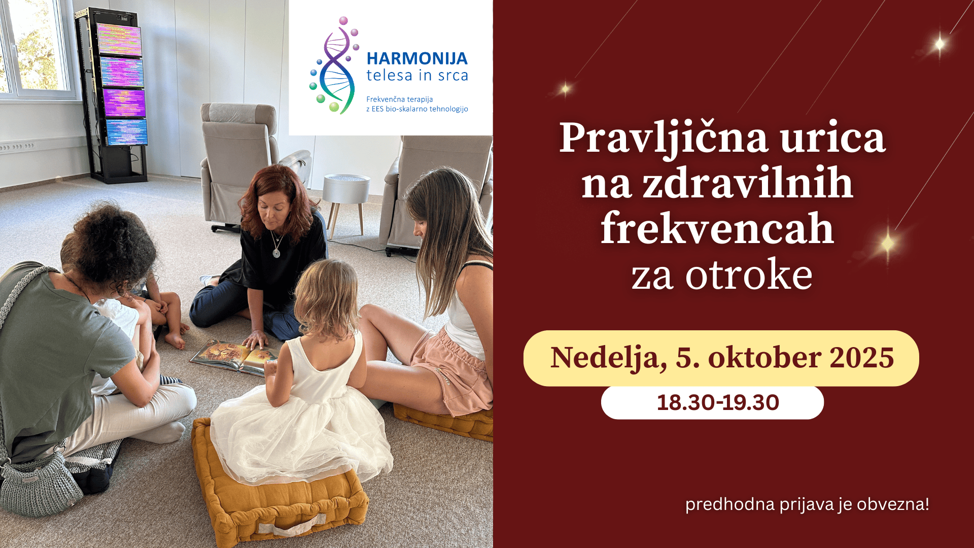 Pravljična urica na zdravilnih frekvencah za otroke