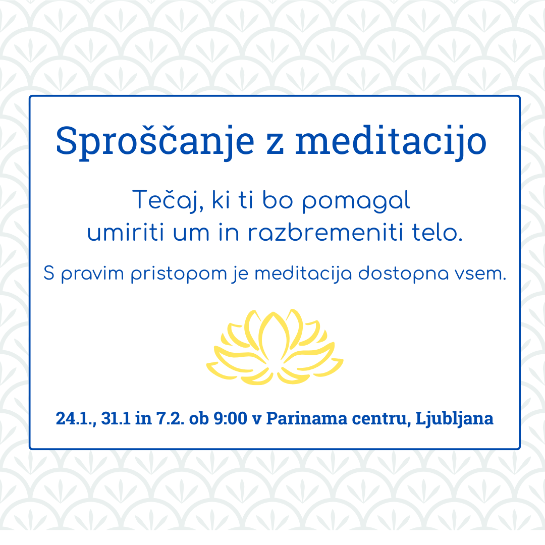 Sproščanje z meditacijo