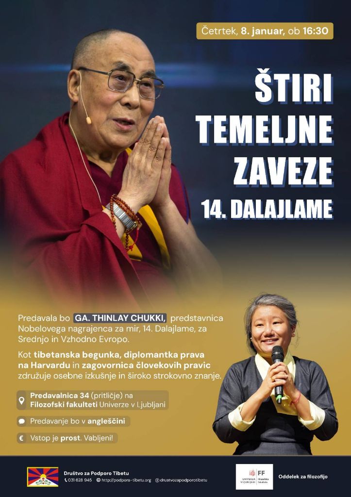 Predavanje - Štiri temeljne zaveze 14. Dalajlame