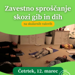 Zavestno sproščanje skozi gib in dih na skalarnih valovih