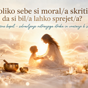 KOLIKO SEBE SI MORAL/A SKRITI, DA SI BIL/A LAHKO SPREJET/A? Zvočna kopel – zdravljenje notranjega otroka in vračanje k sebi