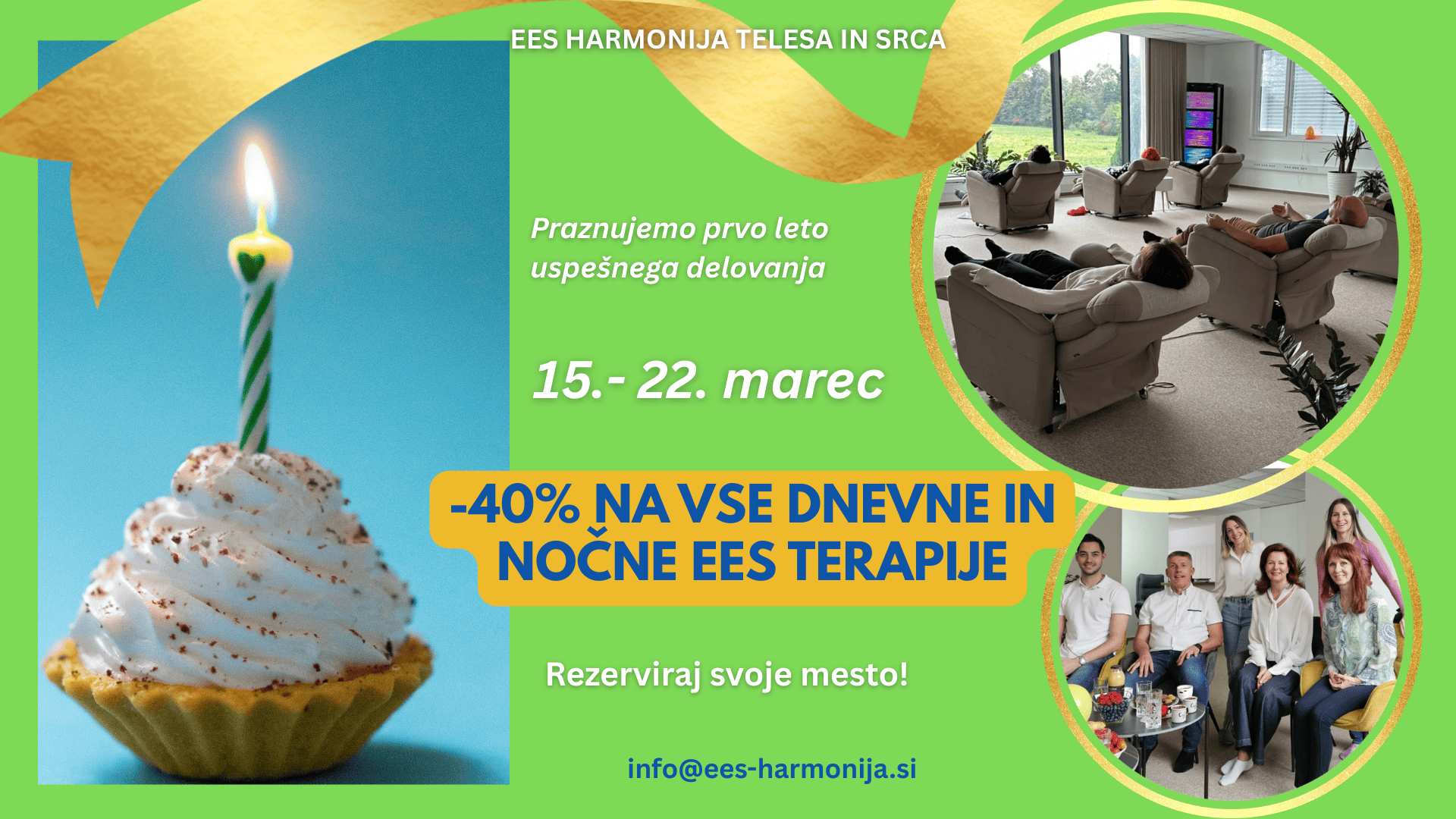 Prva obletnica uspešnega delovanja EES CENTRA HARMONIJA TELESA IN SRCA