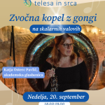 Zvočna kopel z gongi na skalarnih valovih