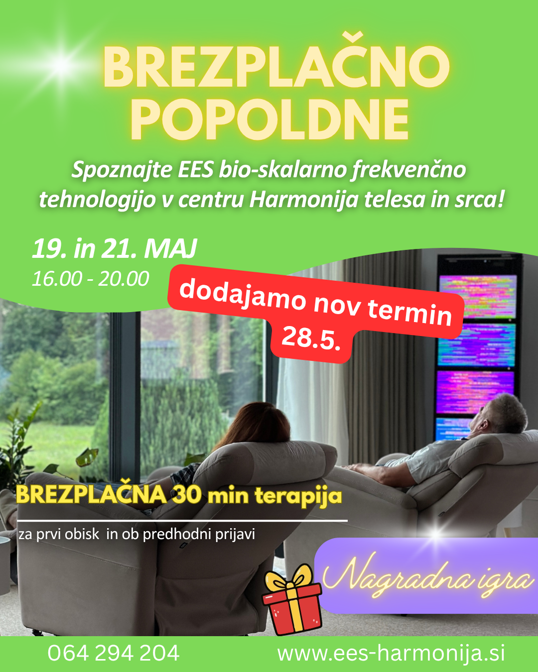 BREZPLAČNO POPOLDNE - Preizkusite EES bio-skalarno frekvenčno tehnologijo