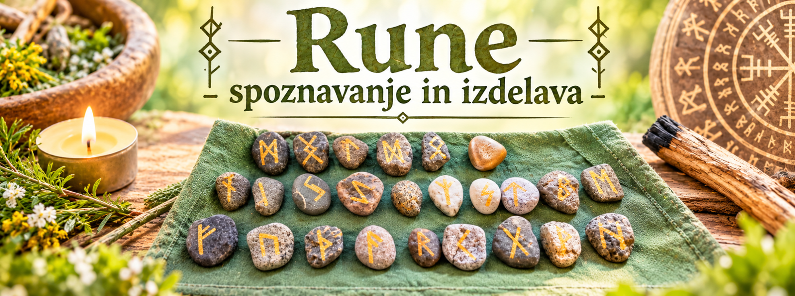 RUNE. Spoznavanje in izdelava s Petro Žitnik. Portorož