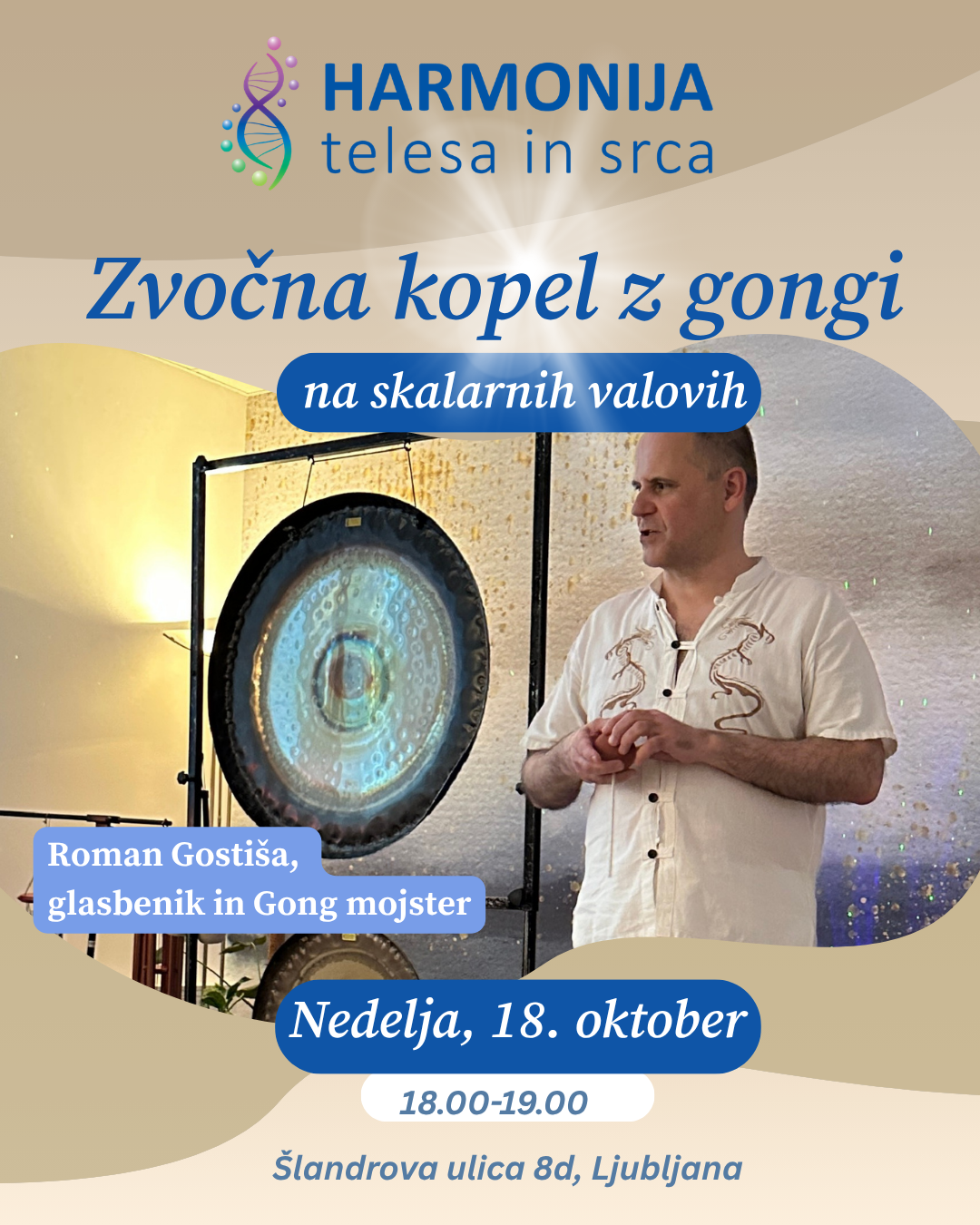 Zvočna kopel z gongi in podpora skalarnega okolja EES